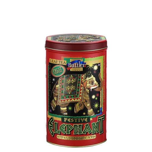 Battler Festive Elephant 150 g Tin Caddy